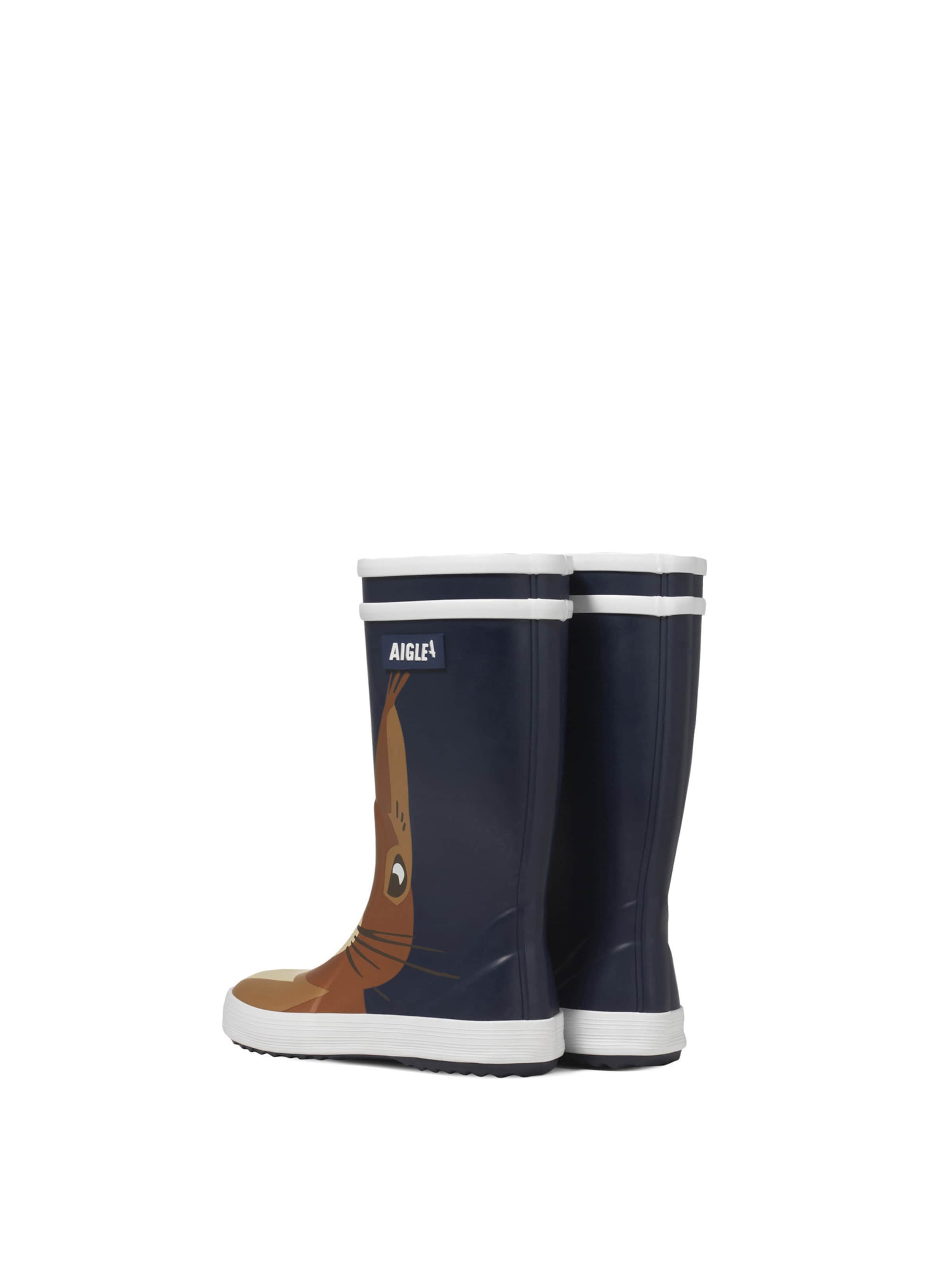 Bottes en caoutchouc 'LOLLY POP WWF' AIGLE en bleu