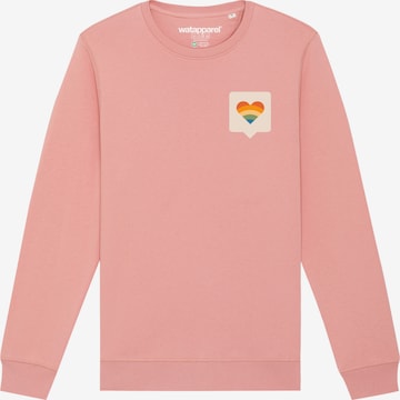Felpa 'Von Herzen' di Watapparel in rosa: frontale