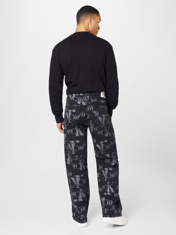 Calvin Klein Jeans Loosefit Jeans in Schwarz