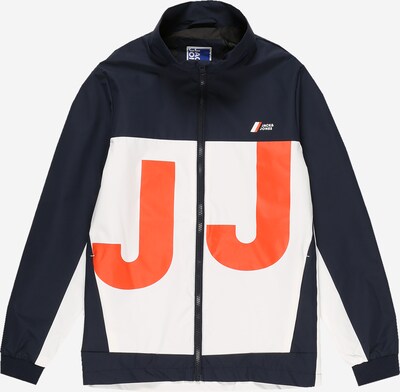 Jack & Jones Junior Prijelazna jakna 'CONRAD' u mornarsko plava / narančasta / prljavo bijela, Pregled proizvoda