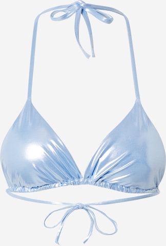 ETAM Bralette Bikini Top in Blue: front