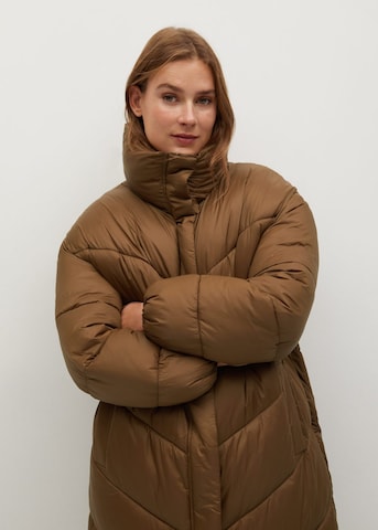 MANGO Winter Coat 'Kellogs' in Brown