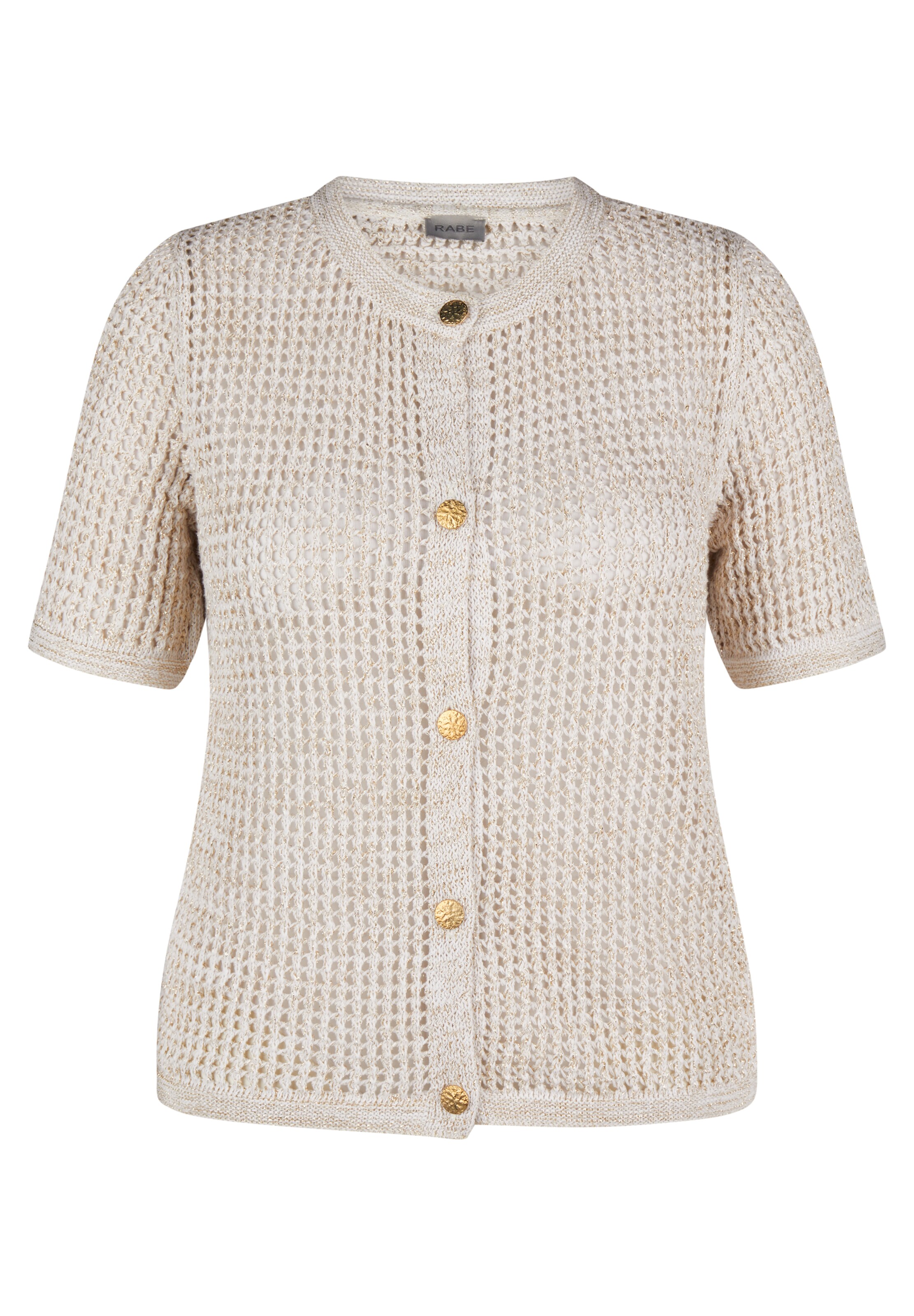 Rabe Strickjacke in Beige: Vorderseite