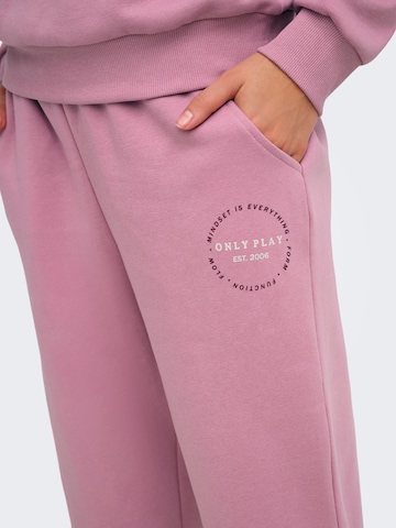 Tapered Pantaloni sportivi 'ONPCava' di ONLY PLAY in lilla