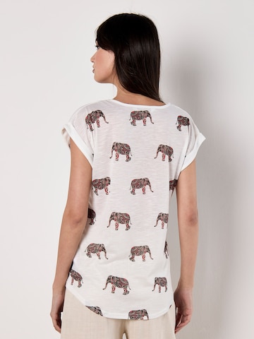 T-shirt Apricot en blanc