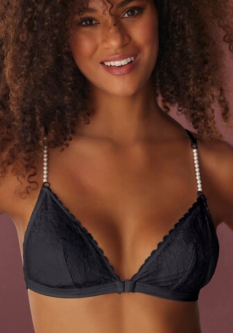 LASCANA Triangle Bra in Black: front