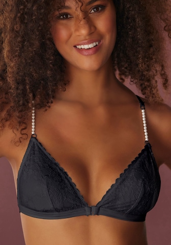 LASCANA Triangle Bra in Black: front