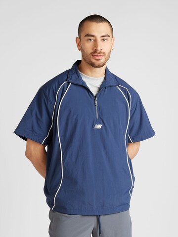 new balance Training jacket 'Hoops Shooting' in Blue: front