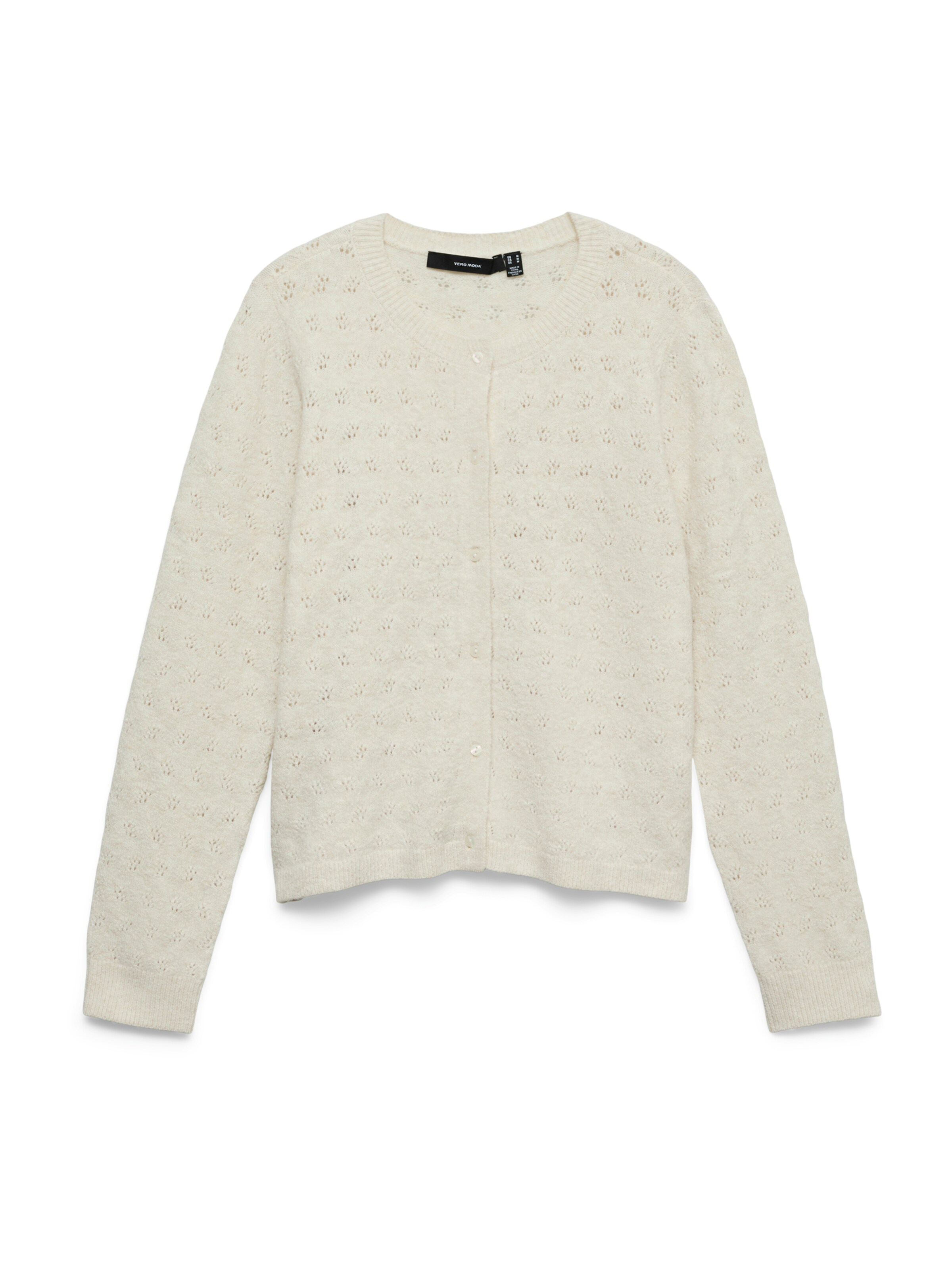VERO MODA Knit cardigan 'VMDOFFY' in Beige: front