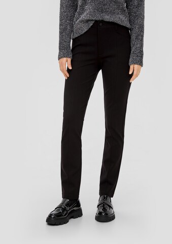 Coupe slim Pantalon s.Oliver en noir : devant