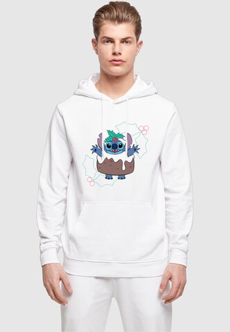 ABSOLUTE CULT Sweatshirt 'Lilo And Stitch - Pudding Holly' in Wit: voorkant