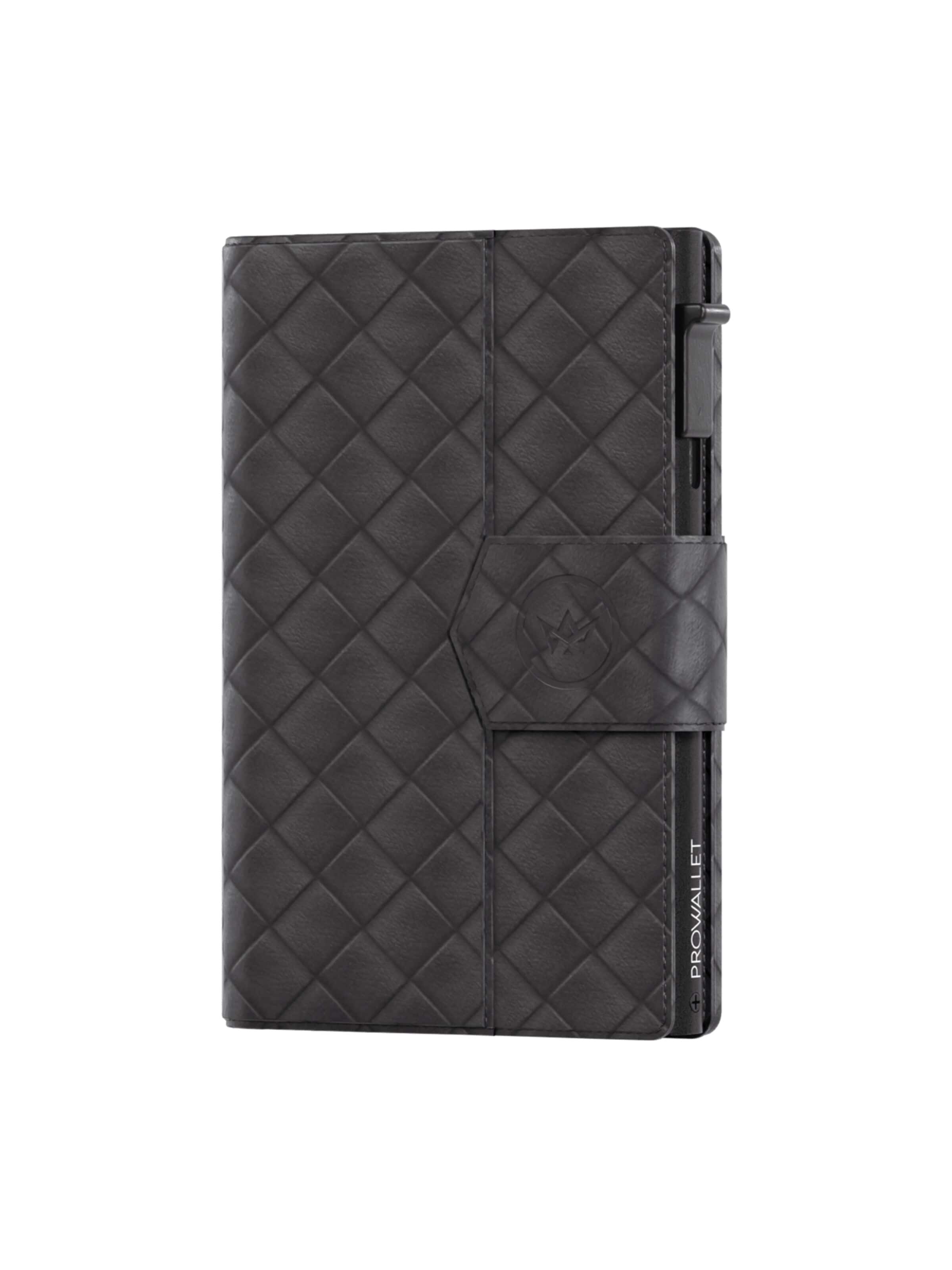Prowallet Wallet 'Pasjeshouder Plus Woven' in Black
