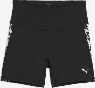 PUMA Regular Sportbroek 'Tropical' in Zwart: voorkant