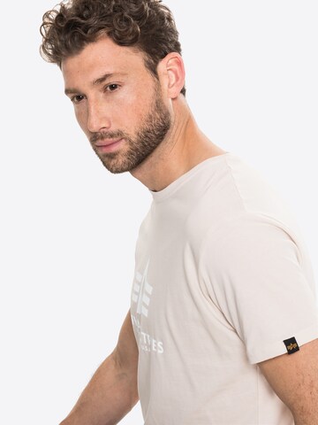 ALPHA INDUSTRIES T-Shirt in Beige