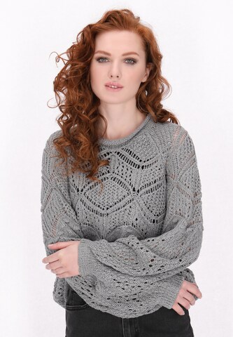 DreiMaster Vintage - Jersey talla grande en gris: frente