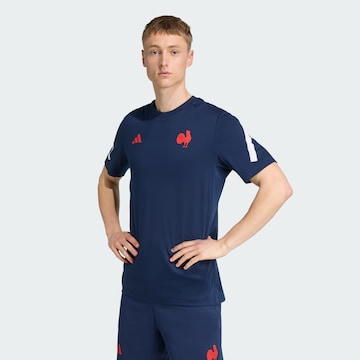 ADIDAS PERFORMANCE Functioneel shirt 'France Travel' in Blauw: voorkant
