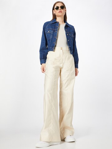 Regular Pantalon 'SHINY' Calvin Klein en beige