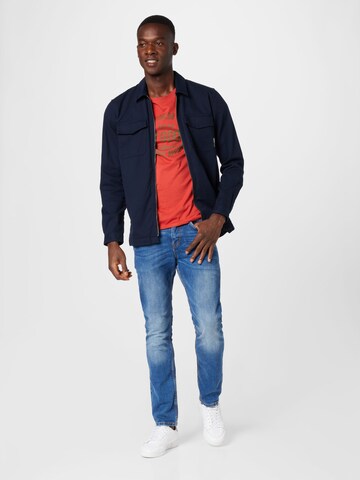 Coupe slim Jean 'Josh' TOM TAILOR en bleu