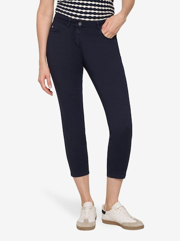 Betty Barclay Loosefit Sommerhose mit aufgesetzten Taschen in Blau: Vorderseite