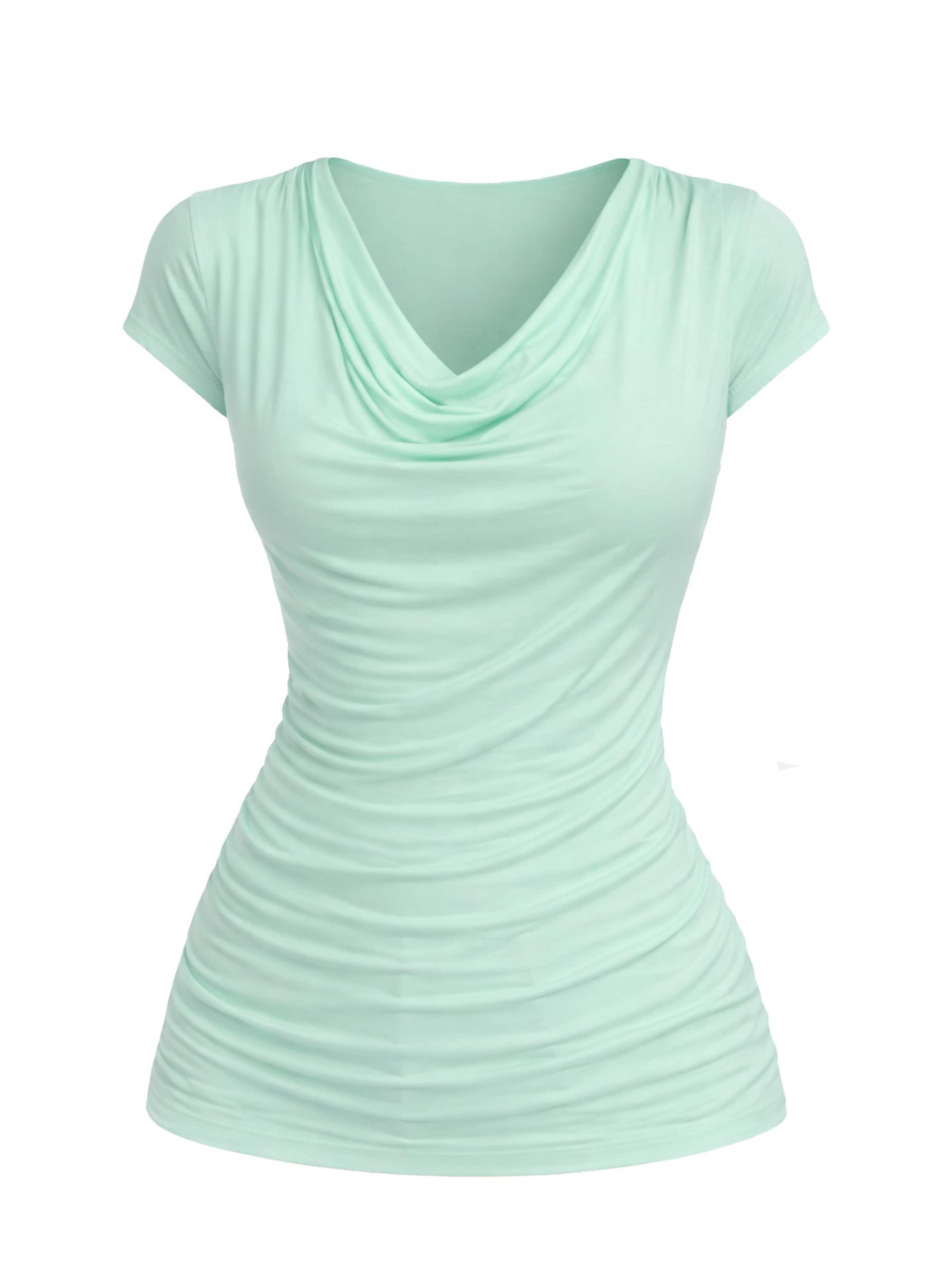 Chemisier 'Wave Blouse' REGINA FASHION en vert : devant