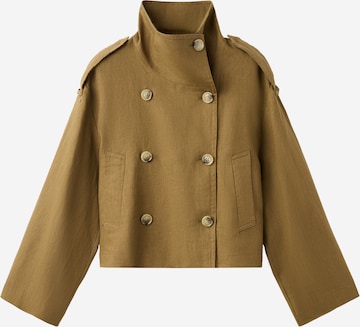 Manteau mi-saison 'Cala' MANGO en vert : devant
