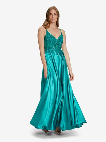 Robe de soirée Vera Mont en vert : devant