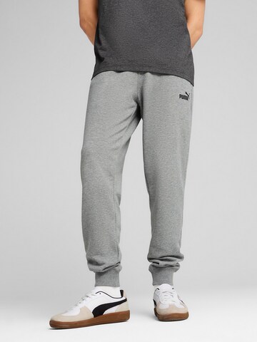 PUMA Tapered Sporthose 'Ess No. 1' in Grau: Vorderseite