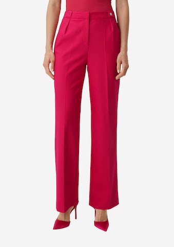 COMMA Wide leg Pantalon in Roze: voorkant