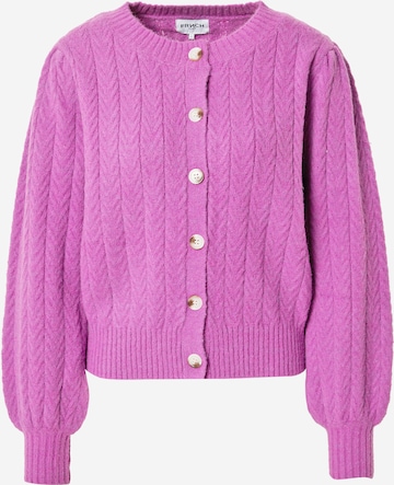 FRNCH PARIS Knit cardigan 'Vanille' in Purple: front