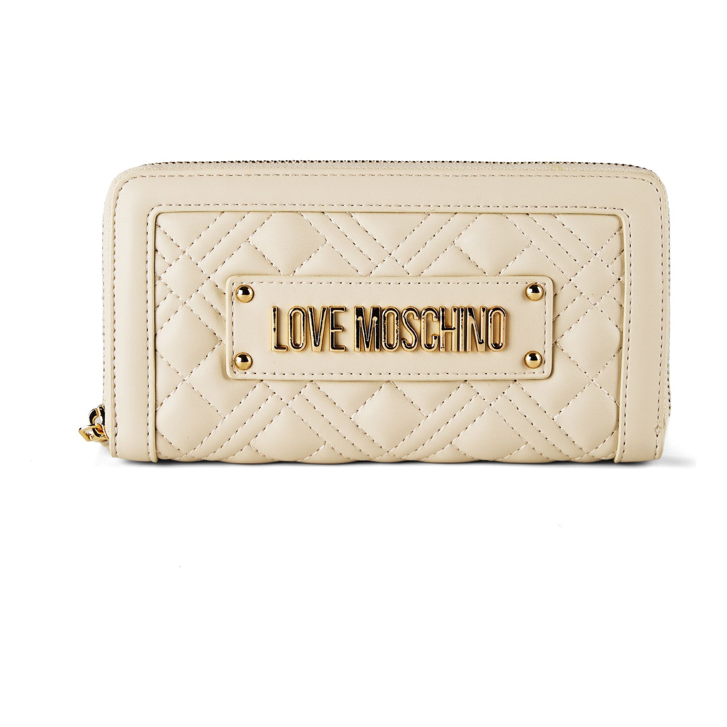 Love Moschino Portemonnee 'Quilted' in Wit: voorkant