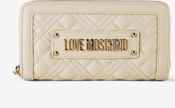 Love Moschino Wallet 'Quilted' in White: front