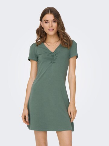 Rochie de la ONLY pe verde: față