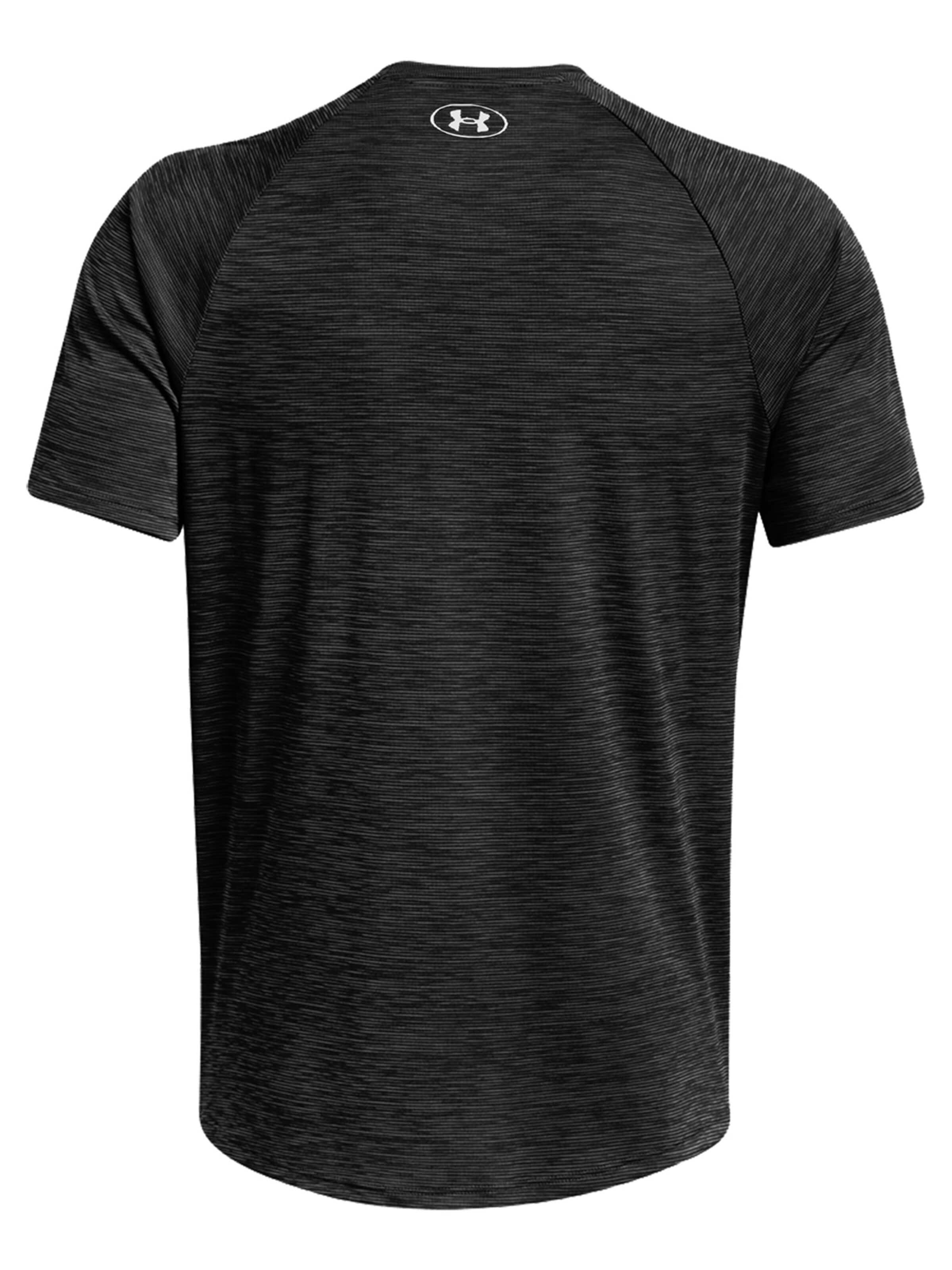 UNDER ARMOUR Performance Shirt 'Tech Textured SS' in Black