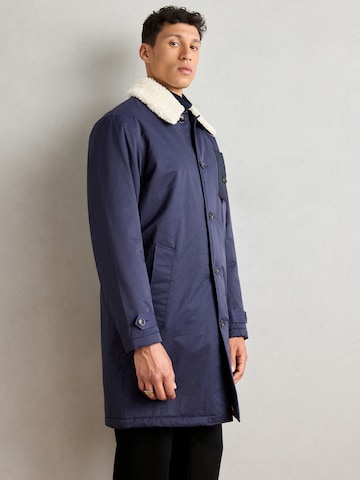 SCOTCH & SODA - Sobretudo meia-estação em azul