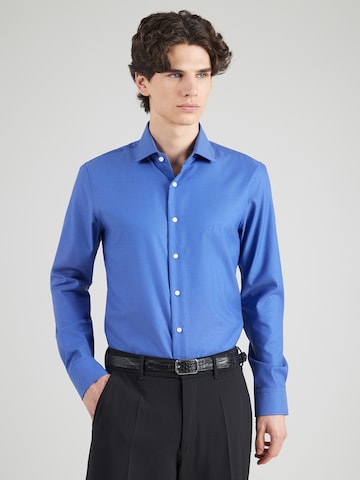 Coupe slim Chemise Michael Kors en bleu : devant