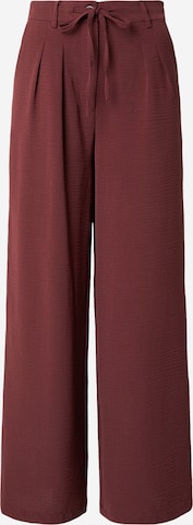 ABOUT YOU Wide Leg Bukser med lægfolder 'Marissa' i rød: forside