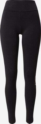 Skinny Leggings EA7 Emporio Armani en noir : devant