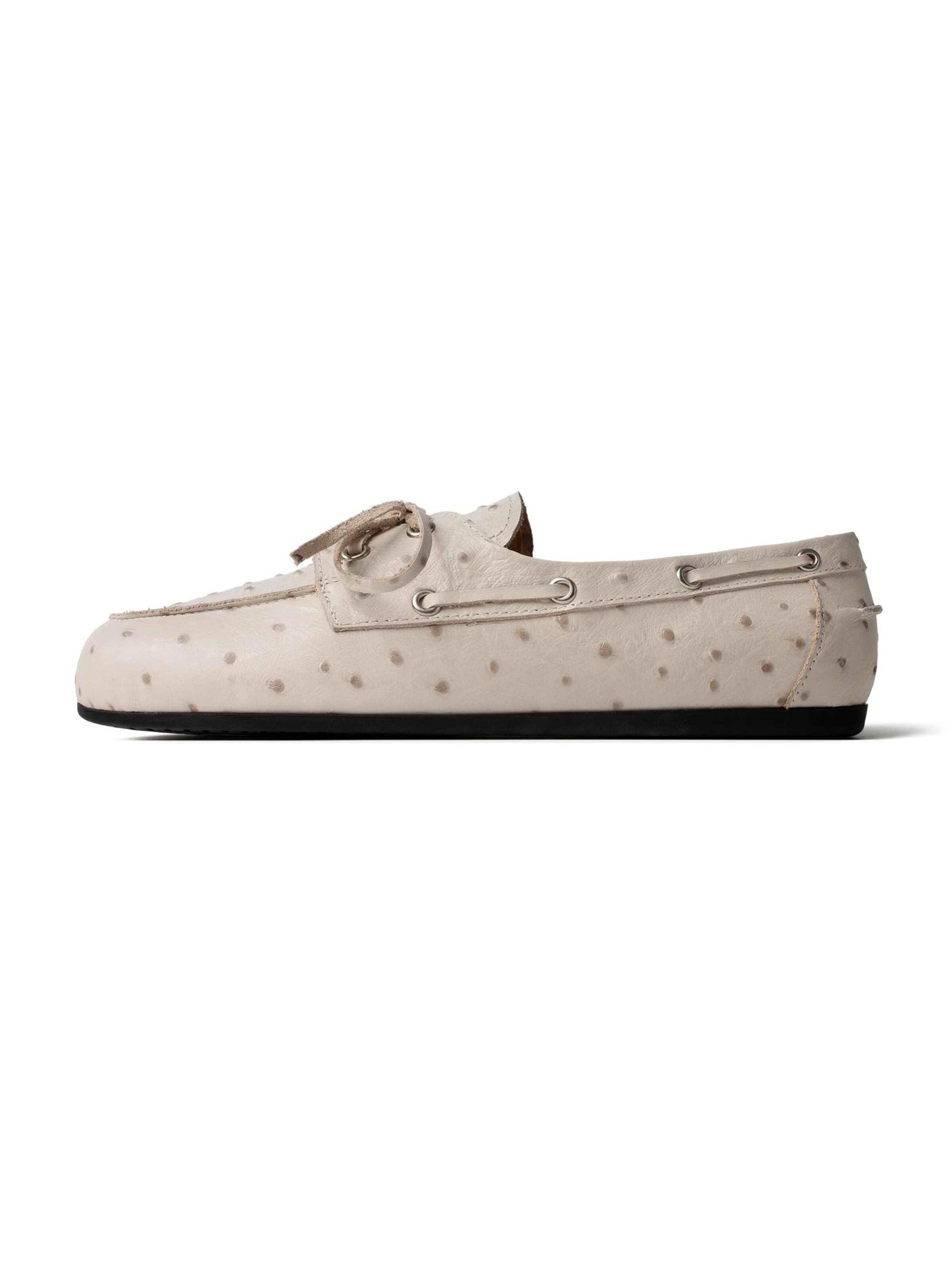 Mocassino 'SLOW LIFE' di L37 HANDMADE SHOES in bianco: frontale