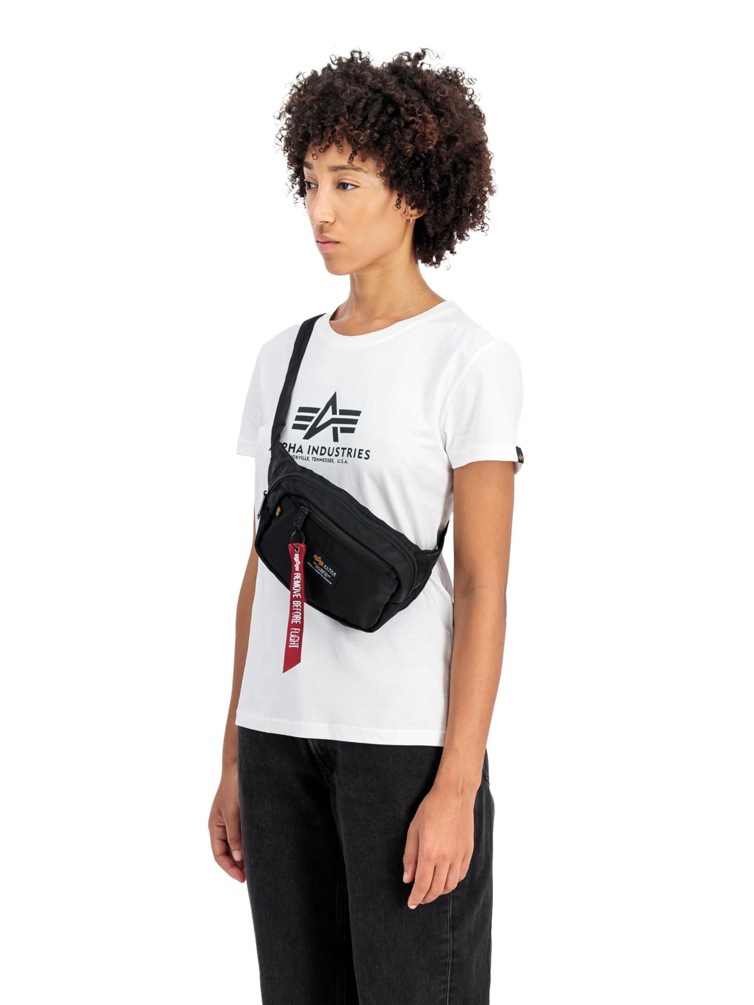 ALPHA INDUSTRIES Crossbody Bag 'Crew' in Black