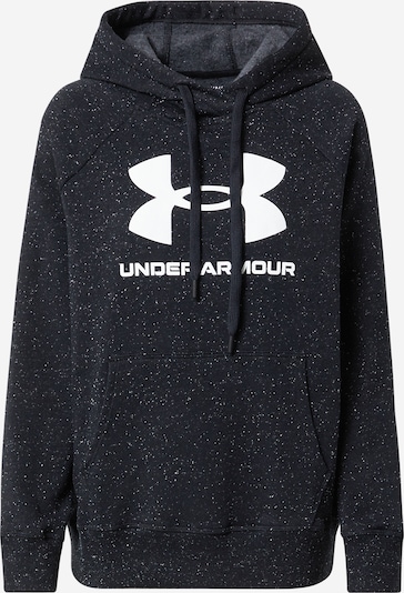 UNDER ARMOUR Sportsweatshirt in schwarz / weiß, Produktansicht