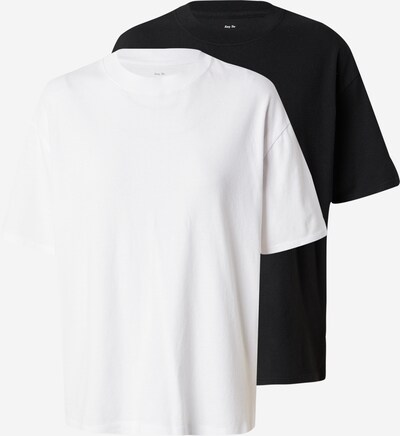 Tricou Abercrombie & Fitch pe negru / alb, Vizualizare produs