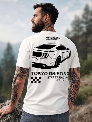 Neverless Shirt 'Tokyo Drifting' in White