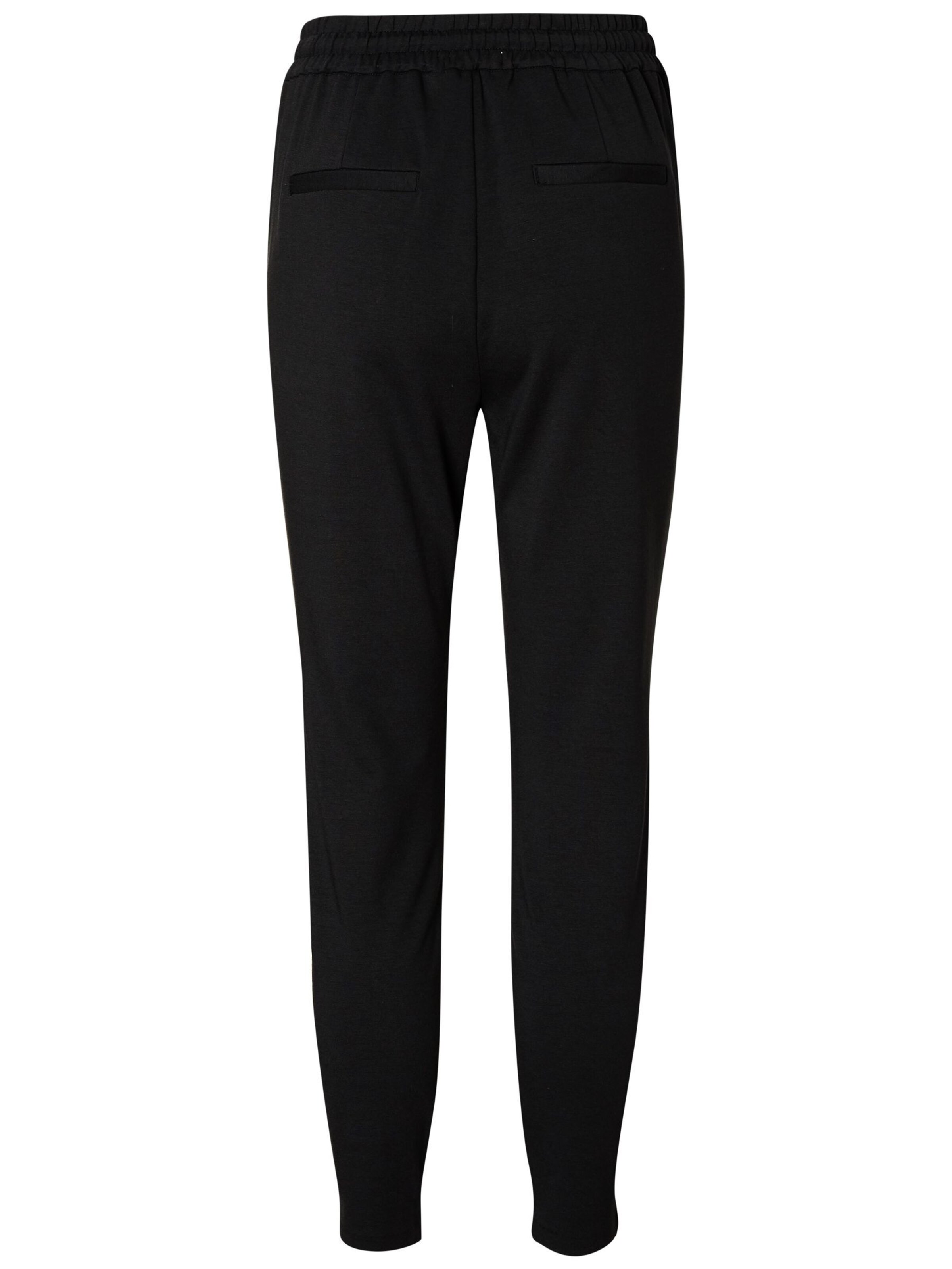 VERO MODA Tapered Pleat-Front Pants 'Eva' in Black