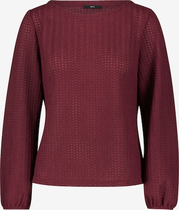 zero Strukturshirt mit Rundausschnitt in Rot: Vorderseite