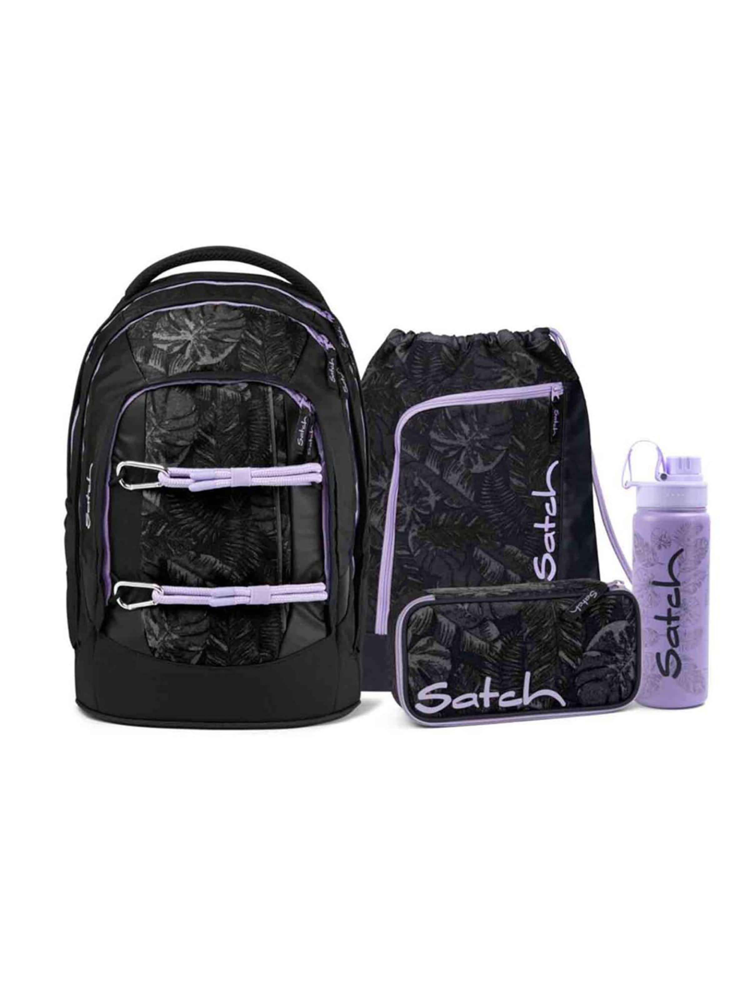 Satch Backpack 'Betty Bondi Beach' in Black: front