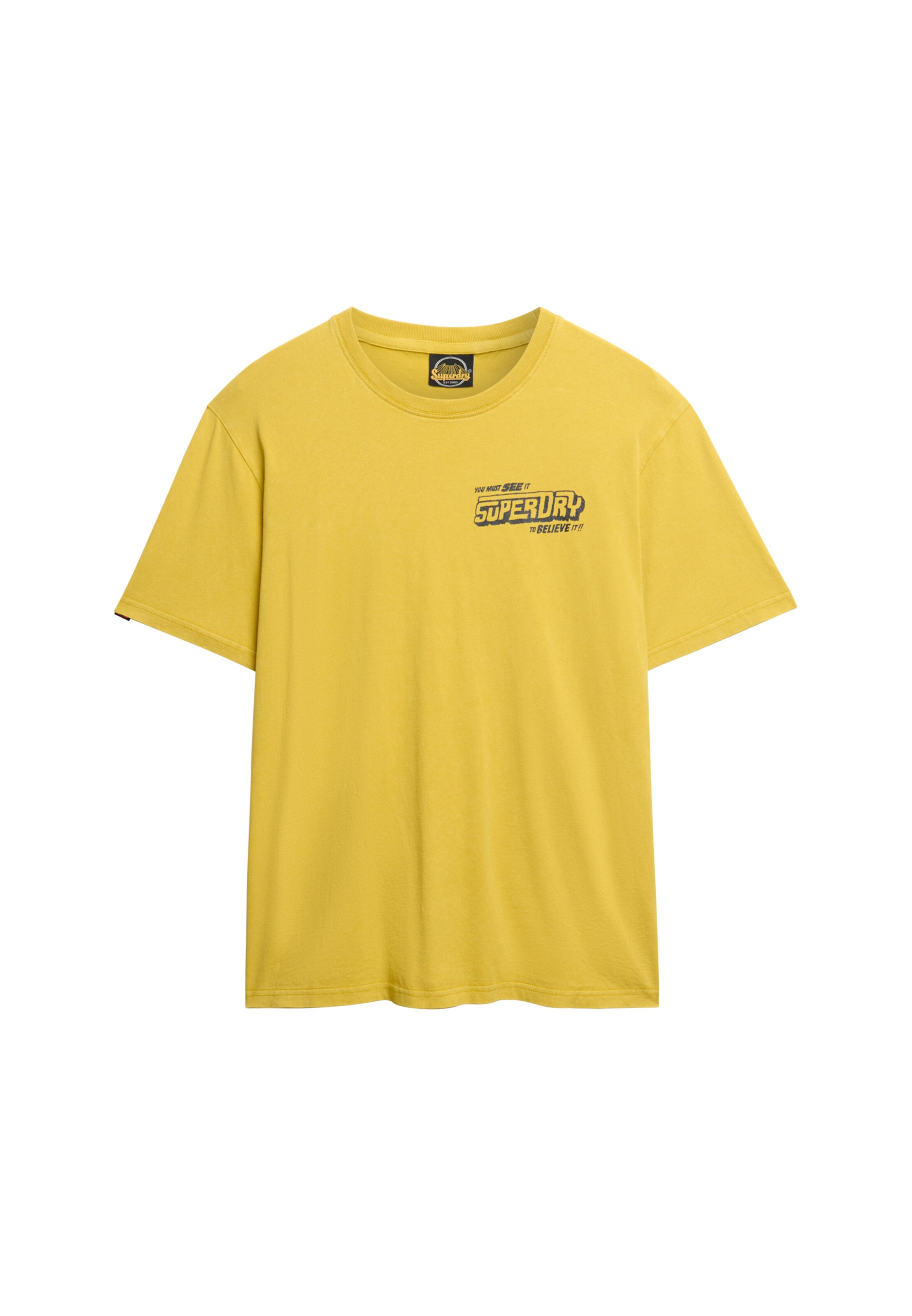 T-Shirt 'Movie' Superdry en jaune : devant