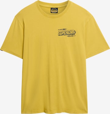 T-Shirt 'Movie' Superdry en jaune : devant