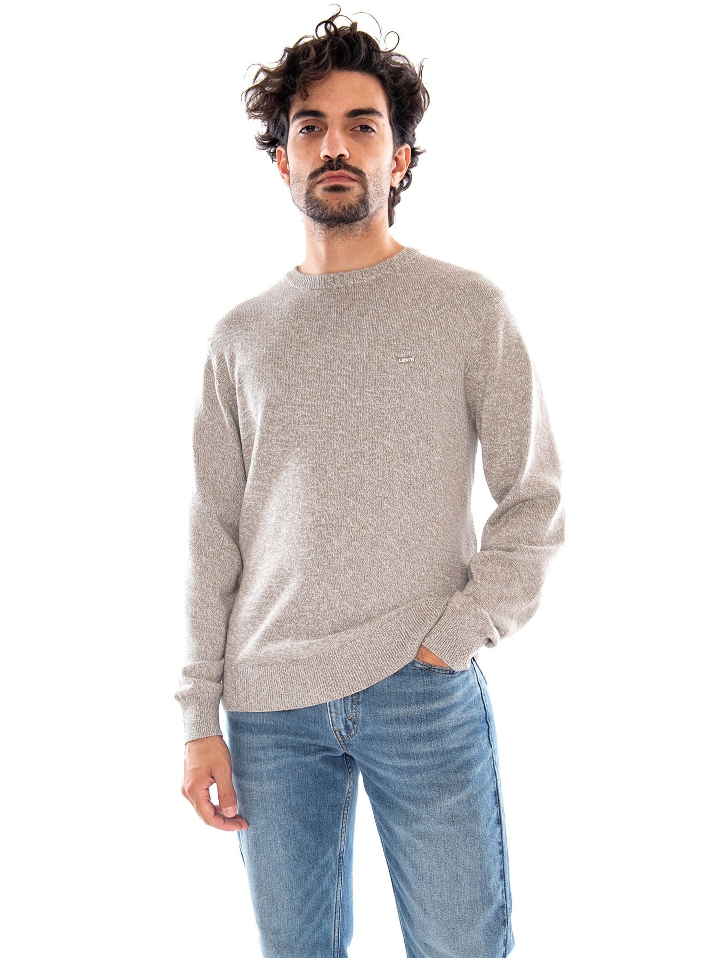LEVI'S ® Sweater 'LIGHTWEIGHT HM SWEATER BLACK' in S in Beige, Item view