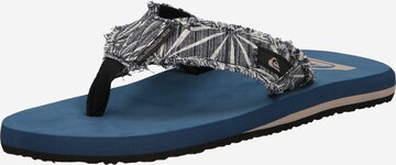 QUIKSILVER Teenslippers 'Monkey Abiss' in Blauw: voorkant