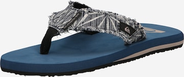 QUIKSILVER T-bar sandals 'Monkey Abiss' in Blue: front